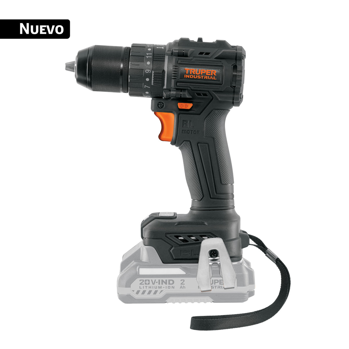 Truper Taladro Percutor Brushless 20V 70Nm 1/2" N20-ROT-0