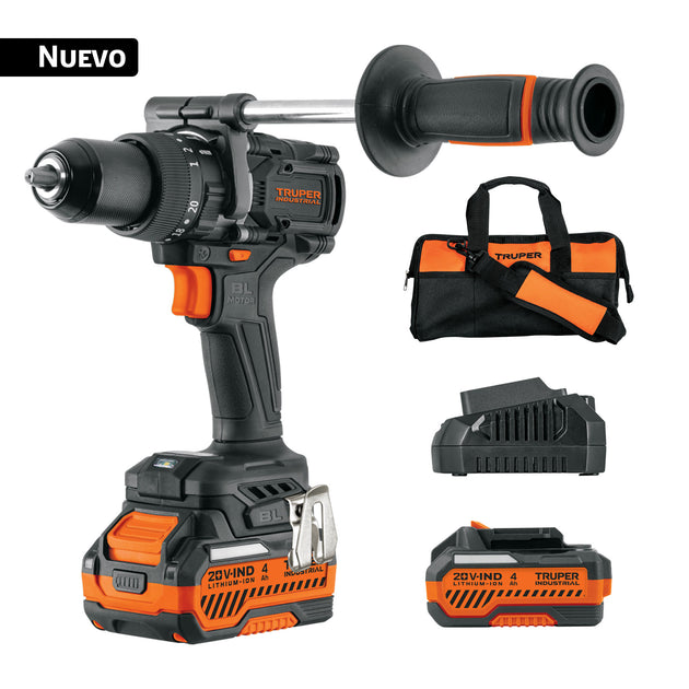 Taladro Percutor Truper Brushless 20V 150Nm 4Ah N20-RAT-2