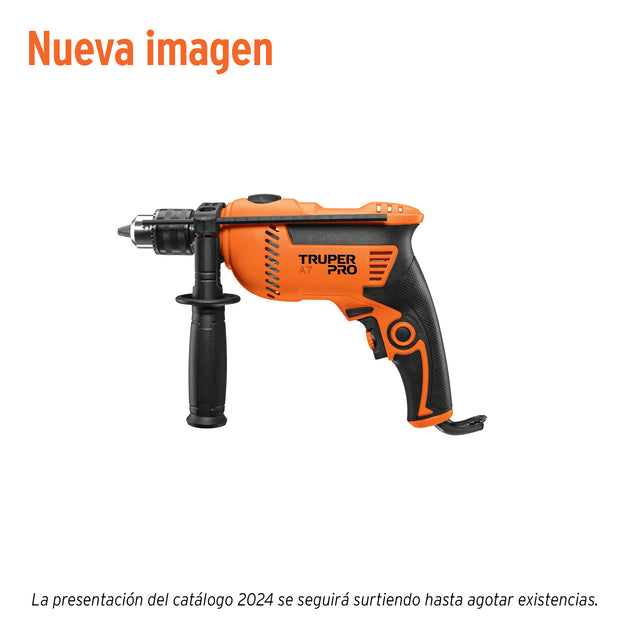 ROTO-1/2A7 Rotomartillo/destornillador 1/2", 650W, TRUPER PRO