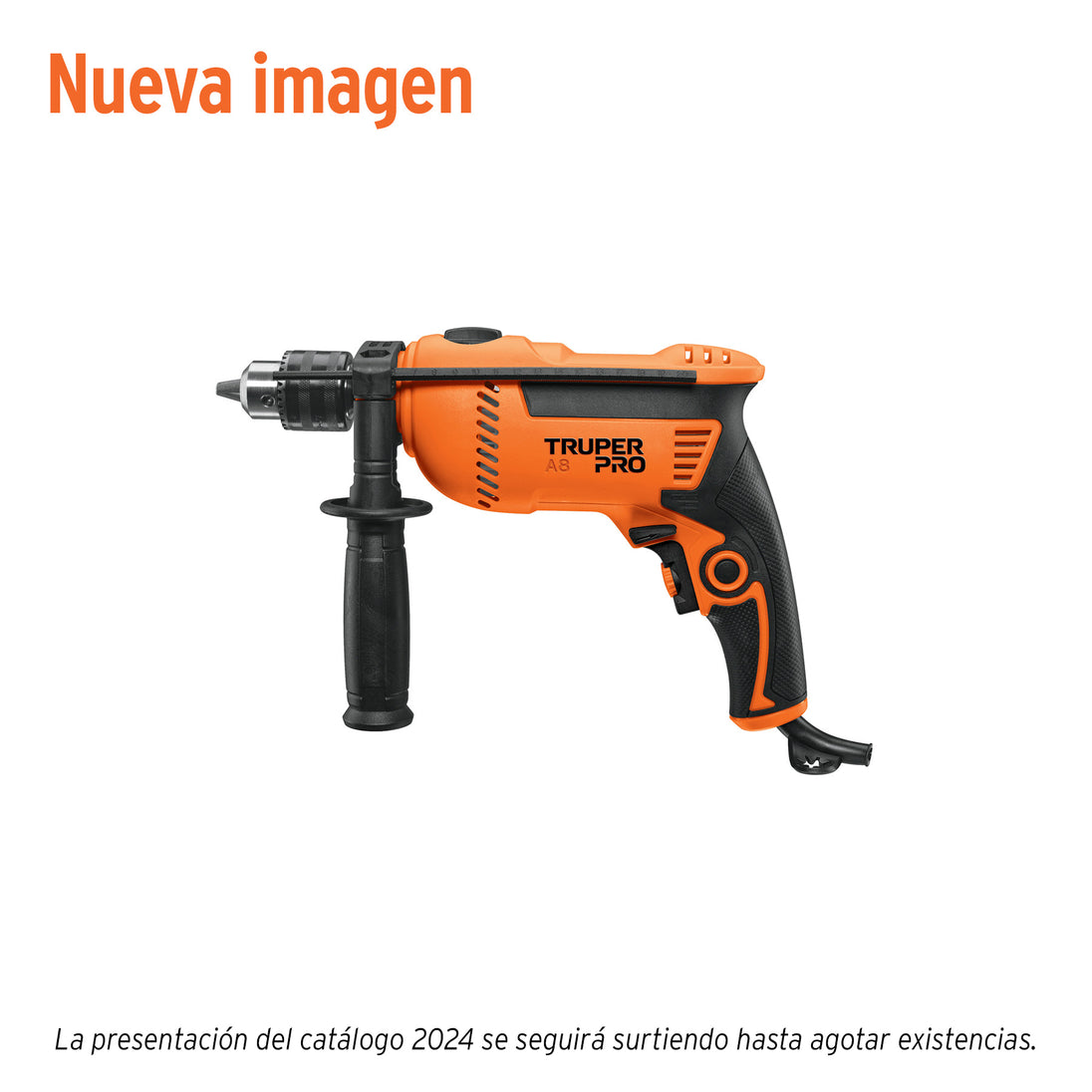 ROTO-1/2A8 Rotomartillo/destornillador 1/2", 750W, TRUPER PRO