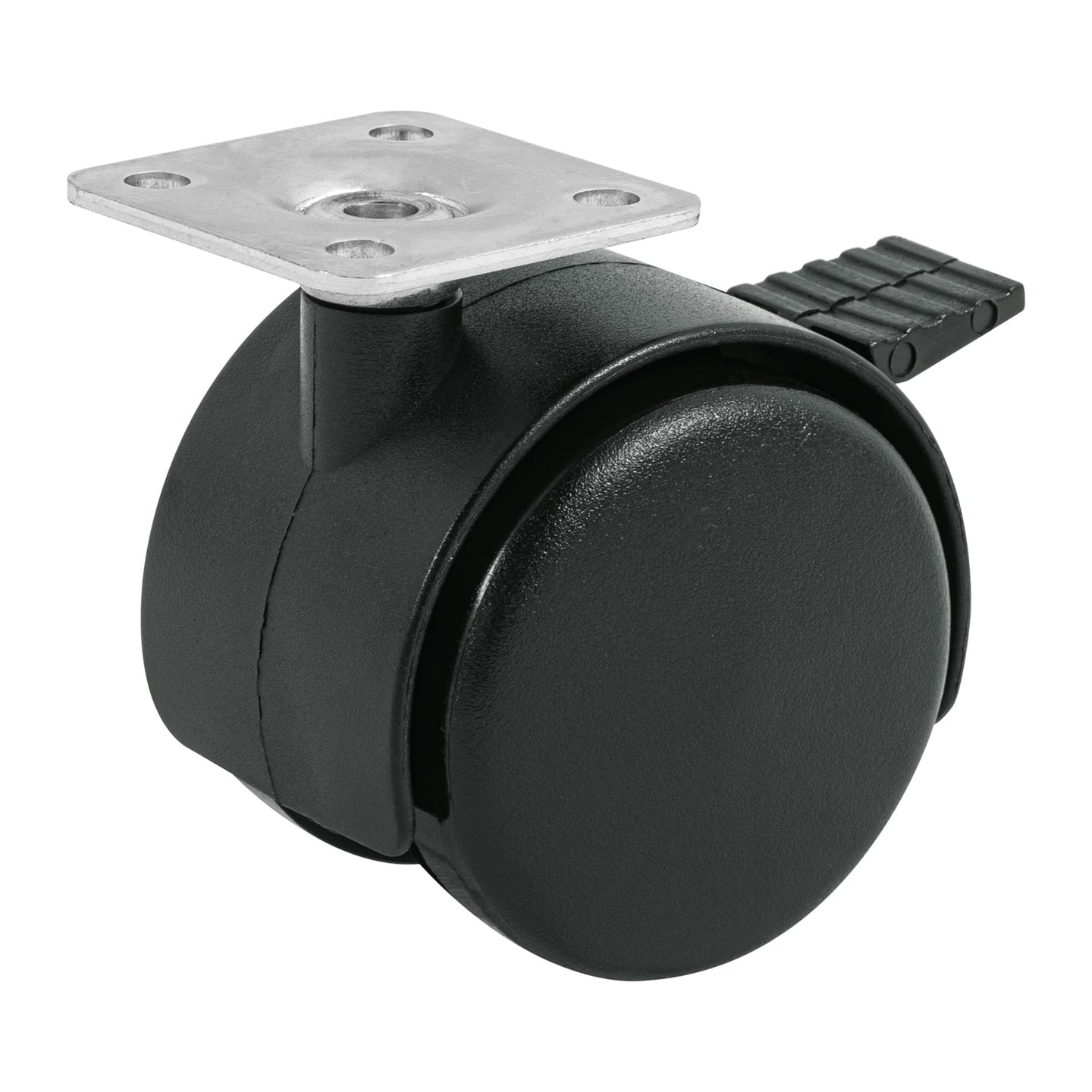 ROYF-50 Rodaja tipo yoyo de 50 mm con placa, con freno, FIERO