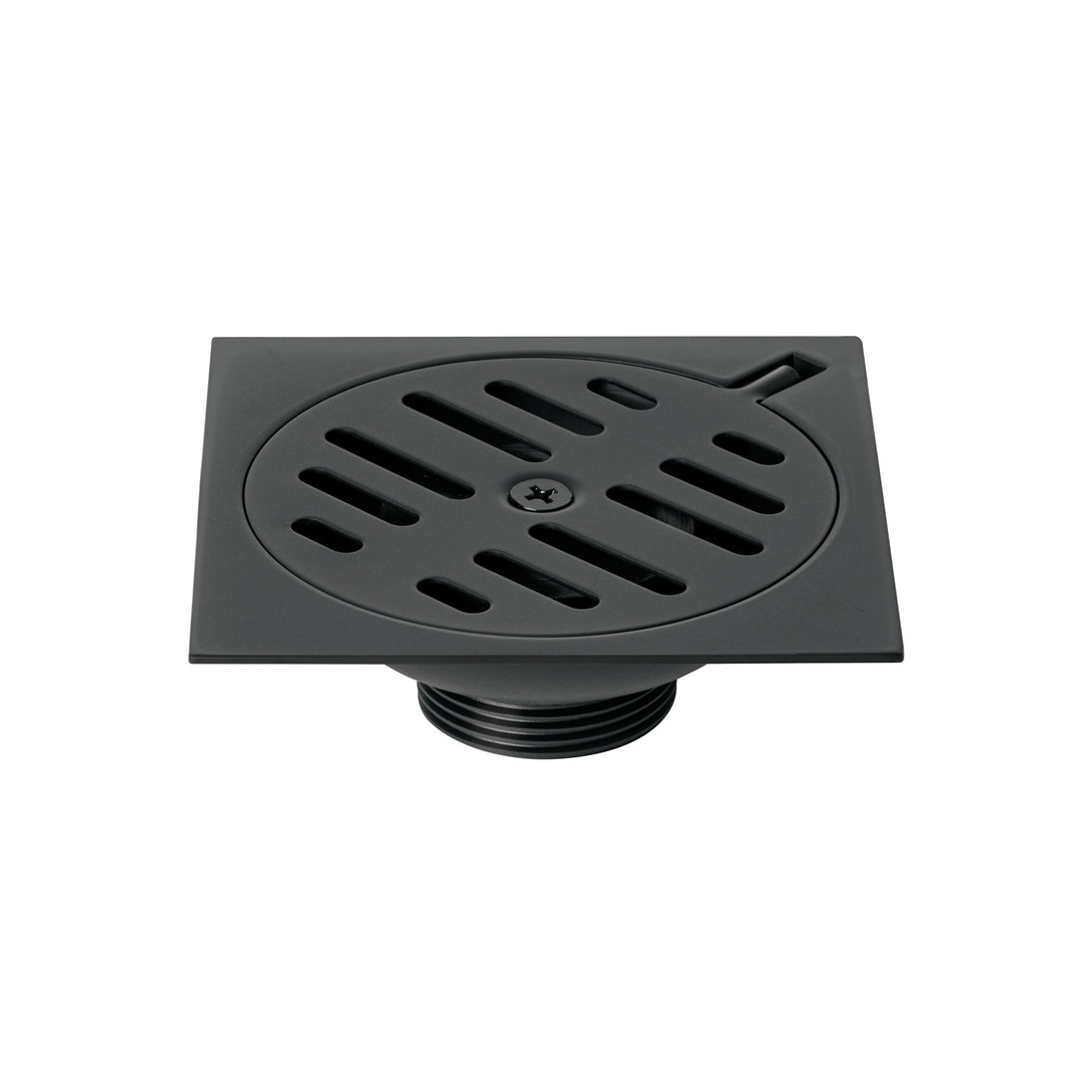 RS-603M Resumidero cuadrado 6"x6", metálico, negro, FOSET BASIC