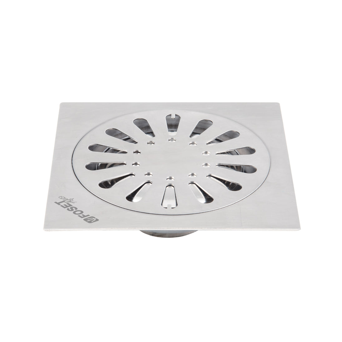 RS-607 Resumidero cuadrado 6" x 6", acero inoxidable, gota, AQUA