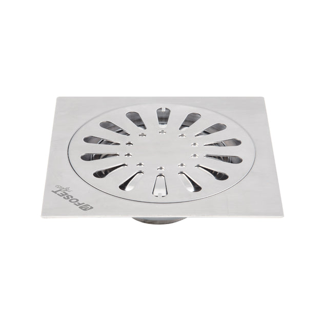 RS-607 Resumidero cuadrado 6" x 6", acero inoxidable, gota, AQUA