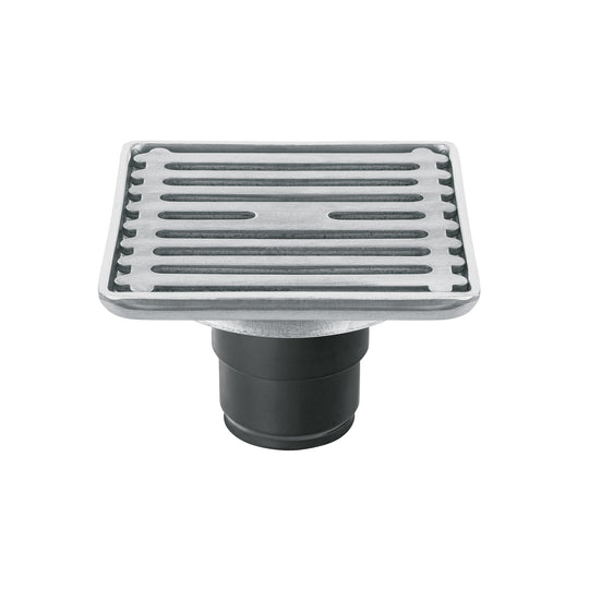 RS-701 Resumidero cuadrado 4" x 4", acero inoxidable, AQUA