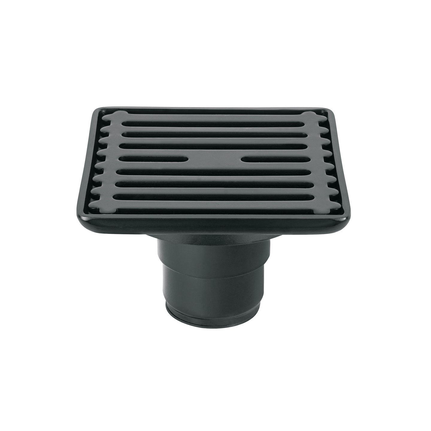 RS-701M Resumidero cuadrado 4" x 4", acero inoxidable, negro, AQUA