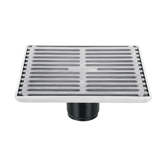 RS-702 Resumidero cuadrado 6" x 6", acero inoxidable , AQUA