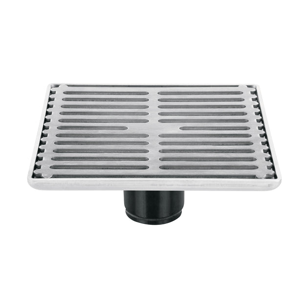 RS-702 Resumidero cuadrado 6" x 6", acero inoxidable , AQUA