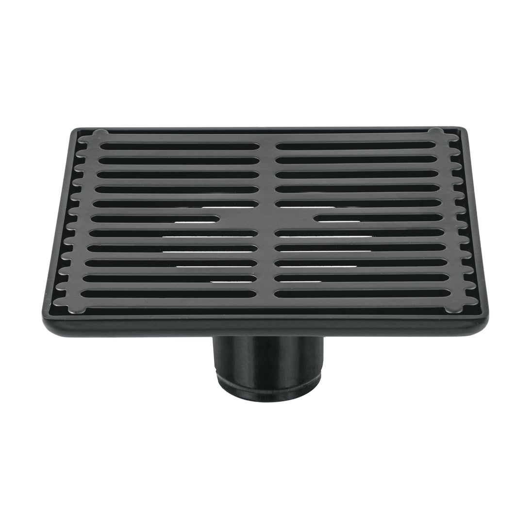 RS-702M Resumidero cuadrado 6" x 6", acero inoxidable, negro, AQUA