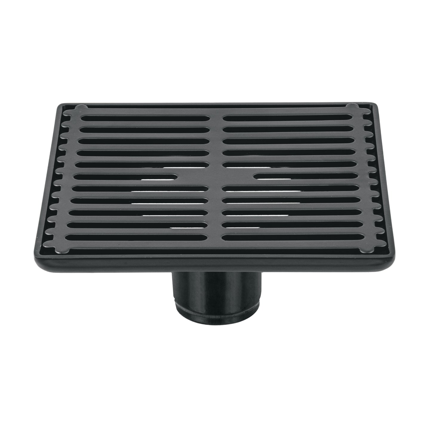 RS-702M Resumidero cuadrado 6" x 6", acero inoxidable, negro, AQUA
