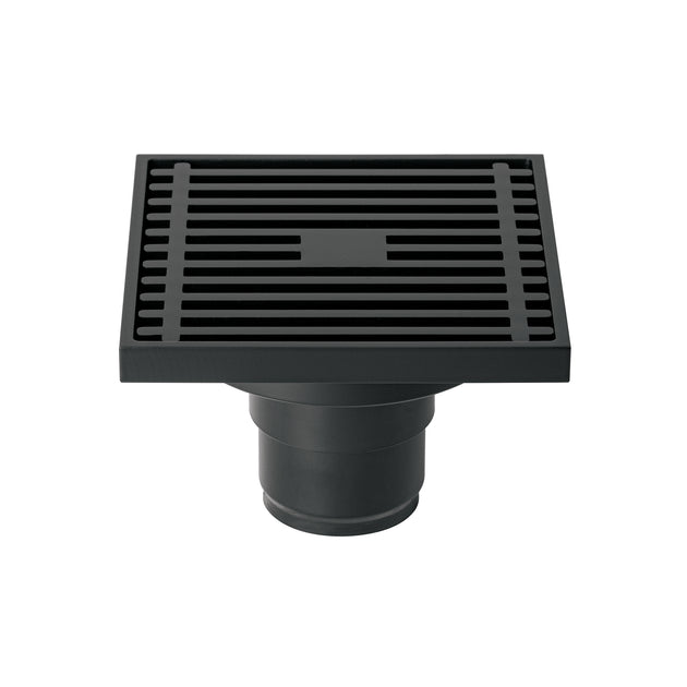 RS-801M Resumidero cuadrado 4 x 4", latón, negro, FOSET RIVIERA