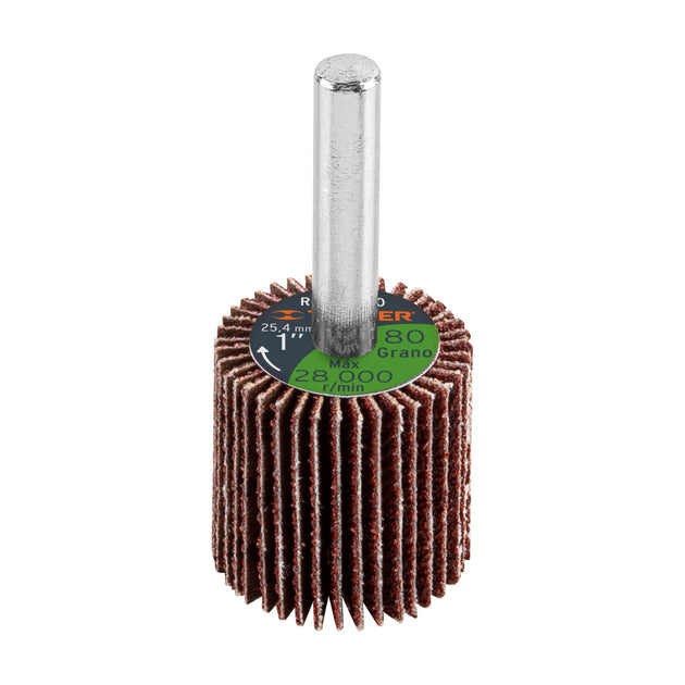 RUFLA-180 Rueda flap de 1", grano 80, Truper