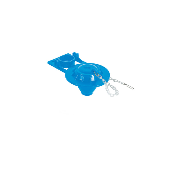 SA-006 Sapo 2" para WC, PVC, azul, cadena plástica, FOSET