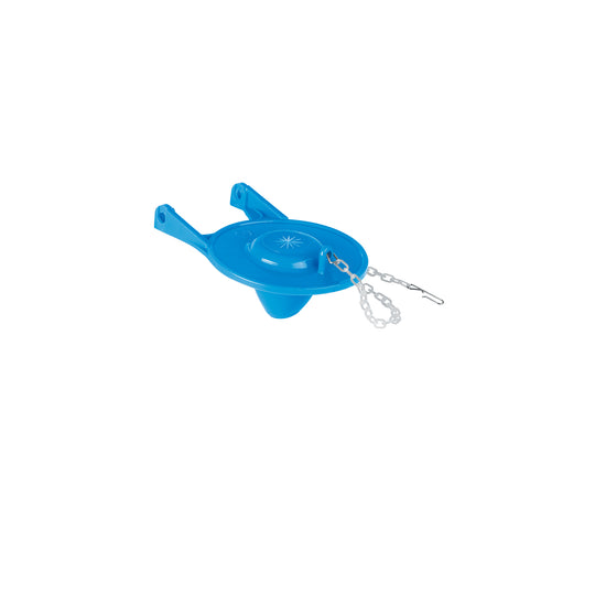SA-010 Sapo 3" para WC, PVC, azul, cadena plástica, FOSET