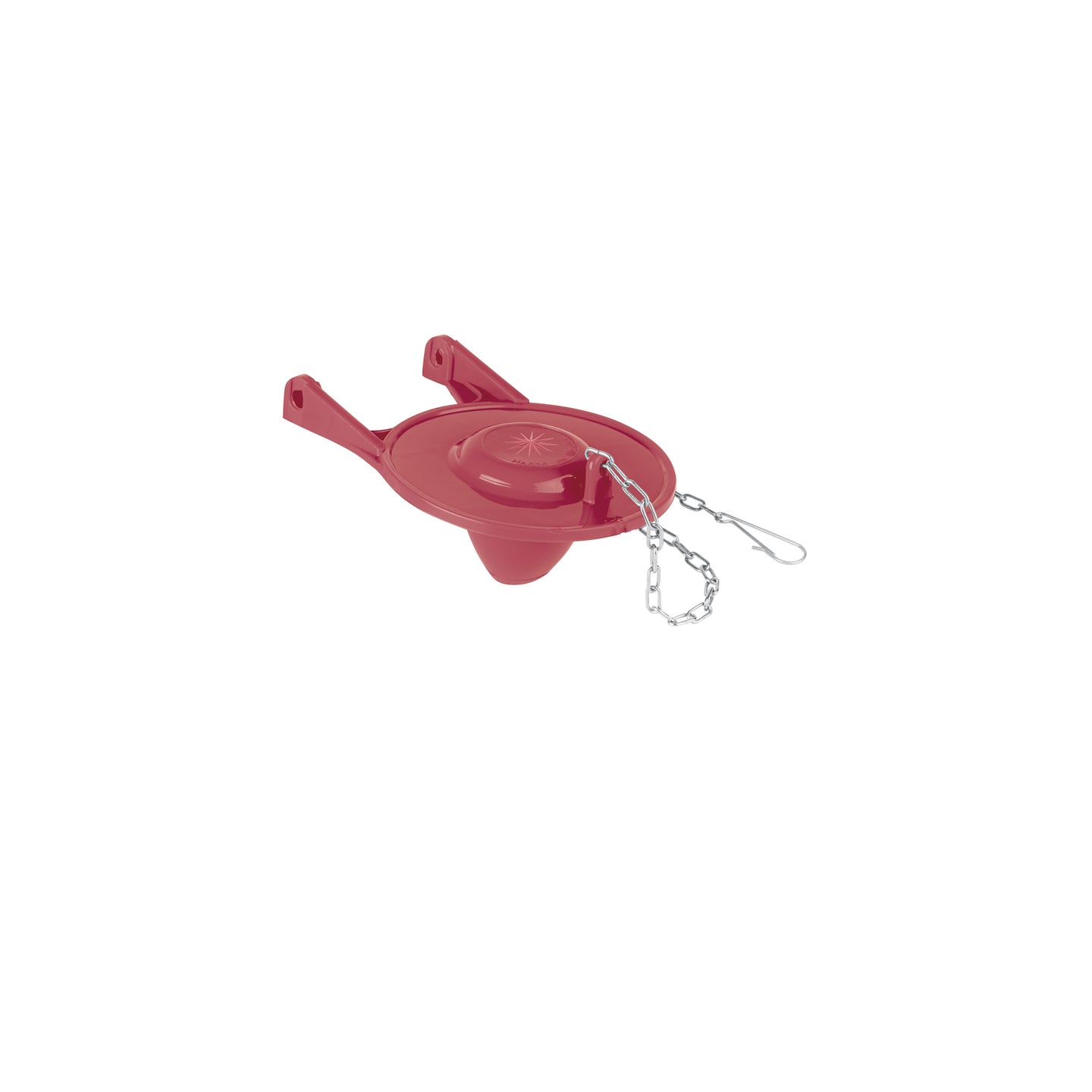 SA-011 Sapo 3" para WC, silicona, rojo, cadena inox, FOSET