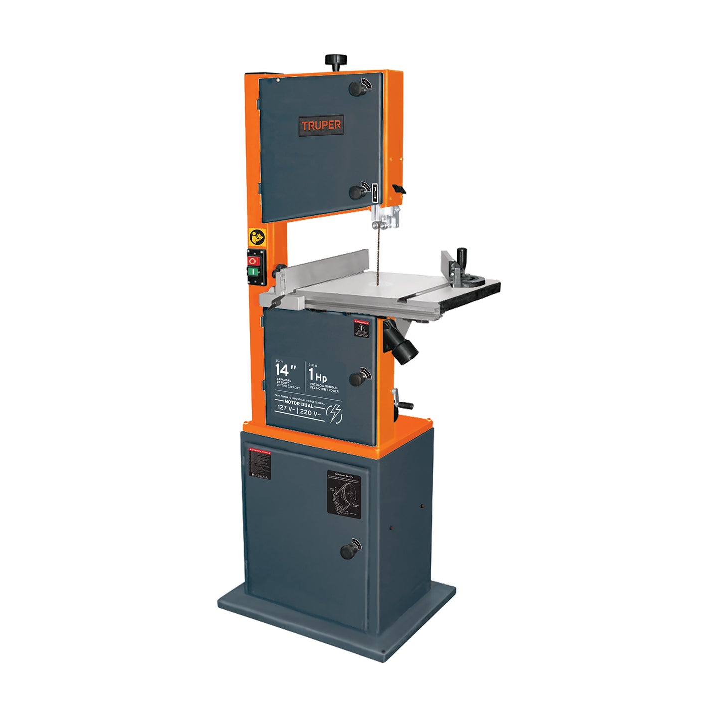 SCI-14E Sierra cinta 14", 1 HP (750 W), Truper