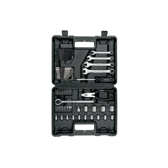 SET-70 Juego de 66 herramientas 1/4" y 3/8" para mecánico, Pretul