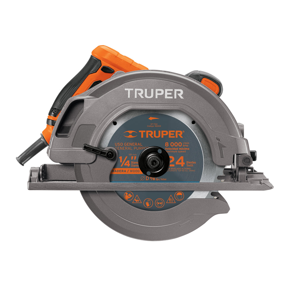 SICI-7-1/4A3 Sierra circular 7-1/4", 1750W, TRUPER PRO