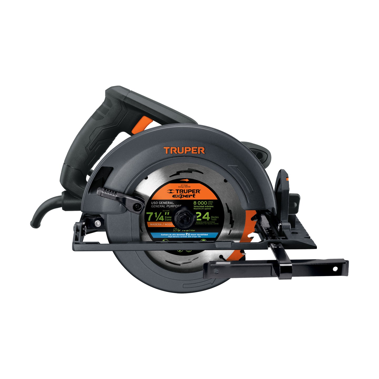 SICI-7-1/4N4 Sierra circular 7-1/4", 1800W, TRUPER INDUSTRIAL