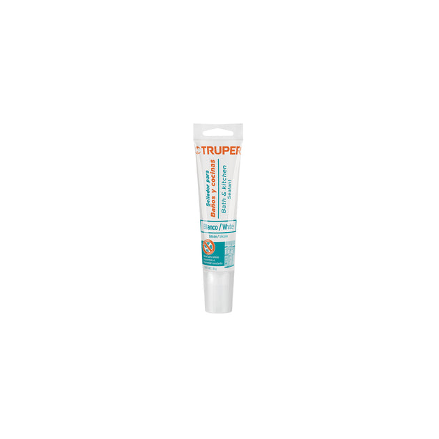 SIL-85BCB Sellador blanco para baños y cocinas, 85 g, Truper