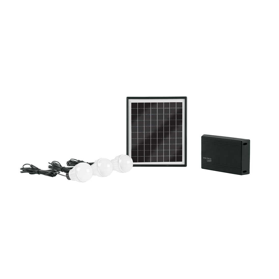 SIS-306L Sistema de iluminación Solar 6 W con 3 lámparas LED, VOLTECK