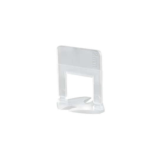 SN-CL20C Bolsa c/100 anclas curvas de 2mm para nivelación de azulejos
