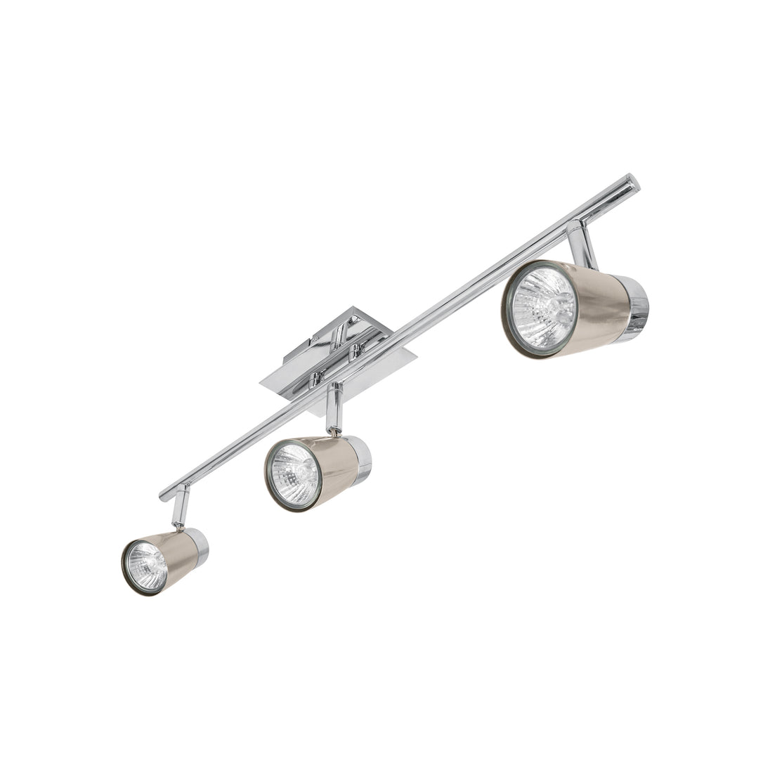 SOB-303S Luminario de sobreponer con 3 spots base GU10, Volteck