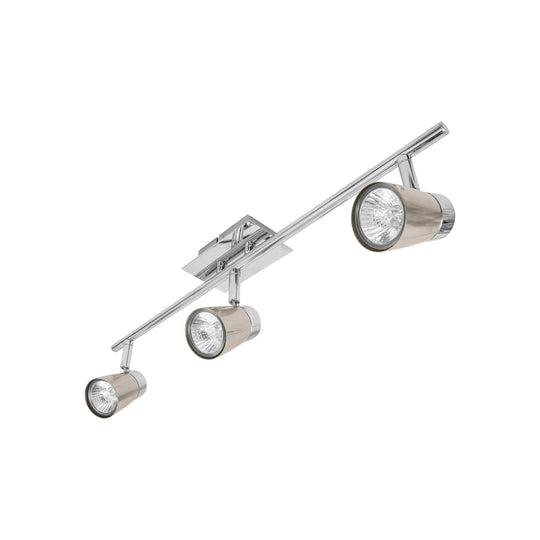 SOB-303S Luminario de sobreponer con 3 spots base GU10, Volteck