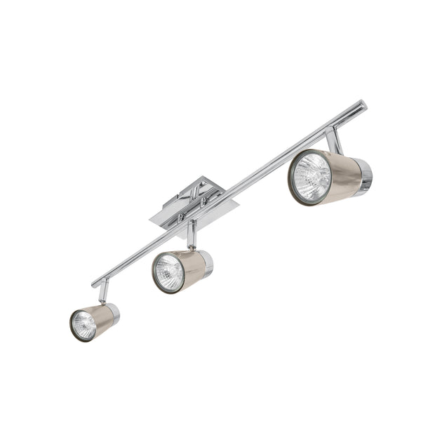 SOB-303S Luminario de sobreponer con 3 spots base GU10, Volteck
