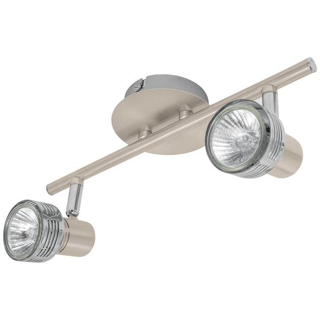 SOB-306S Luminario de sobreponer con 2 spots base GU10, Volteck