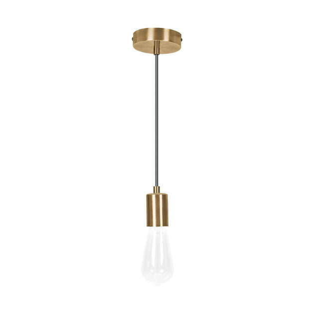 SOC-10HS Socket colgante metálico, hierro antiguo, VOLTECK