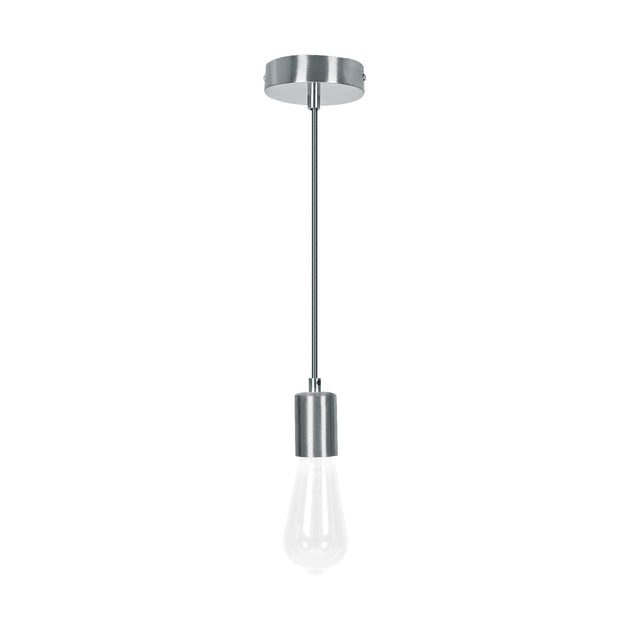 SOC-10SS Socket colgante metálico, satín, VOLTECK