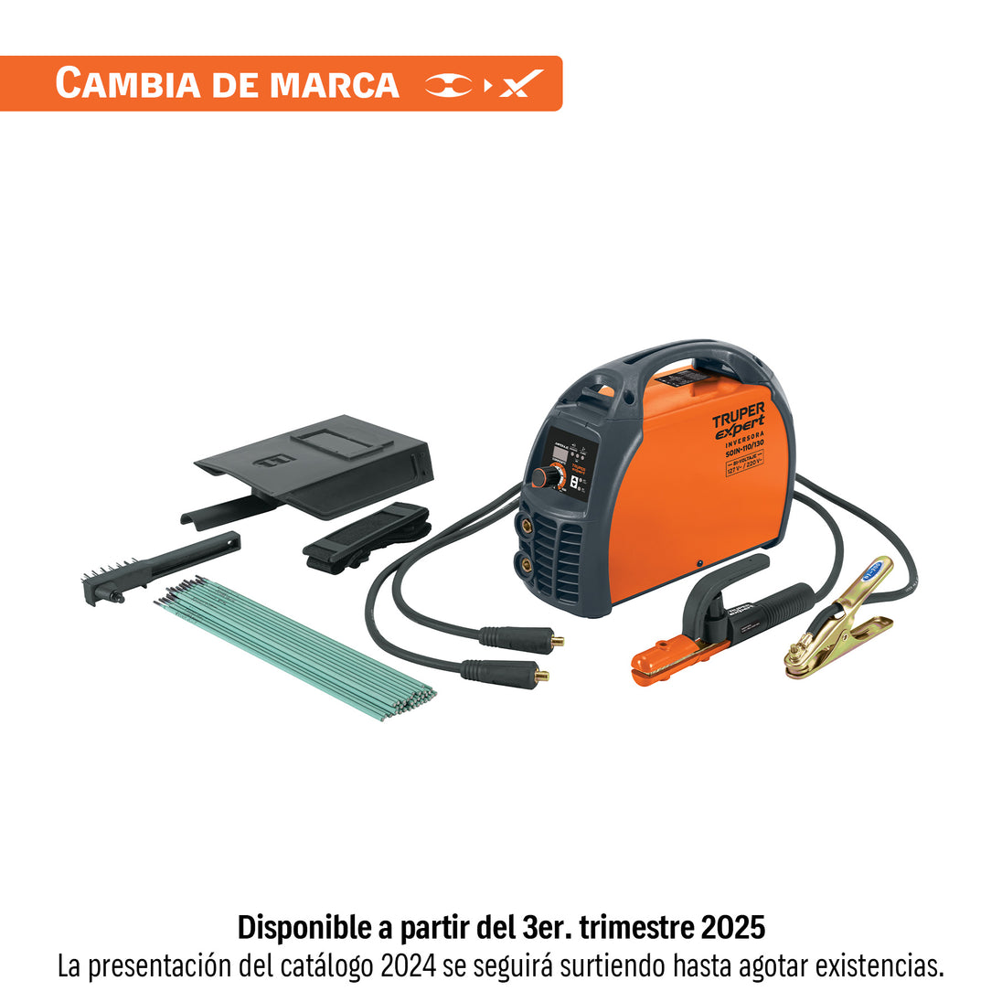 SOIN-110/130 Soldadora inversora 130A, bi-voltaje 127/220V, TRUPER EXPERT