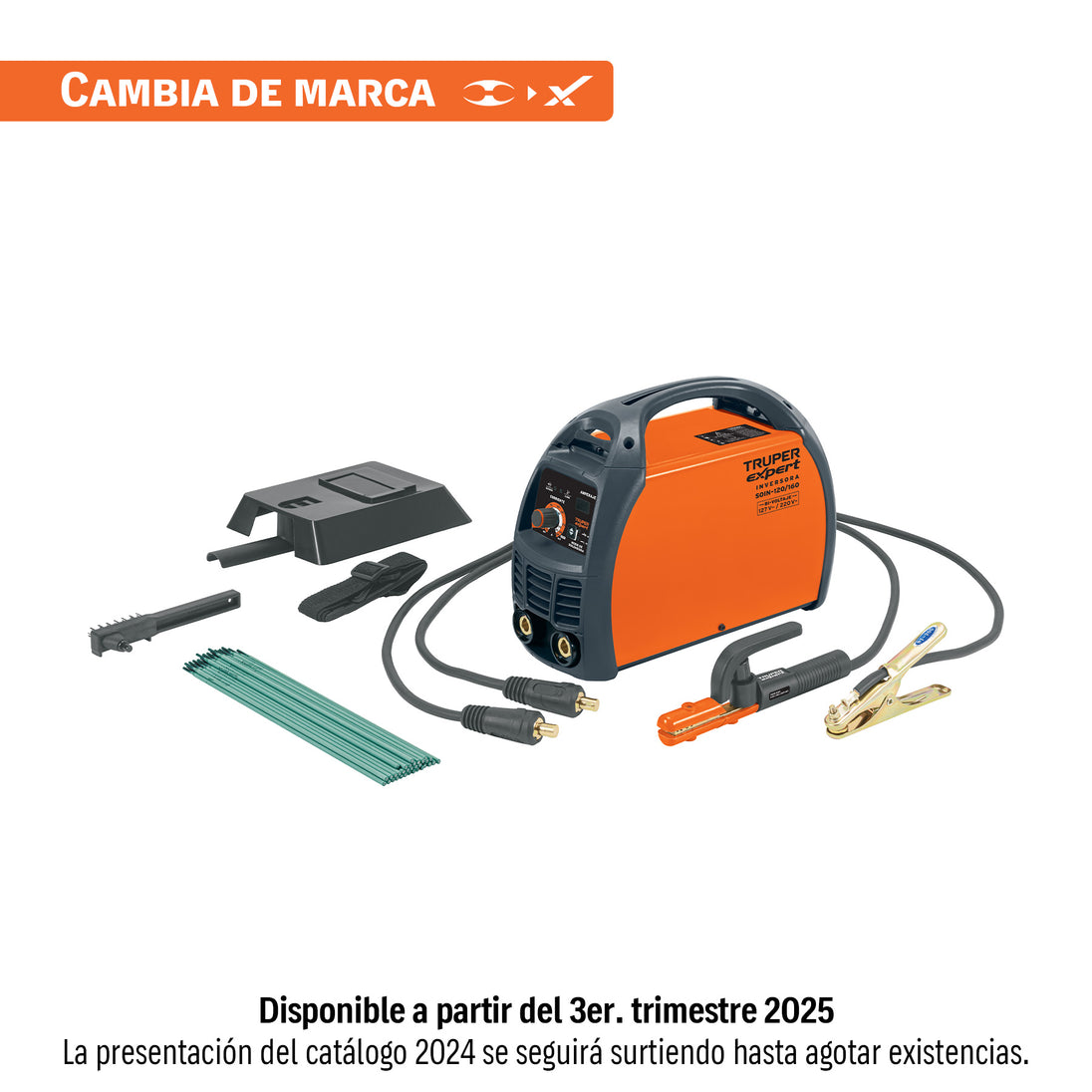SOIN-120/160 Soldadora inversora 160A, bi-voltaje 127/220V, TRUPER EXPERT