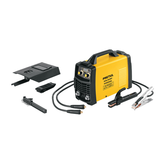 SOIN-520BP Soldadora inversora 200A, bi-voltaje, Serie 500, PRETUL