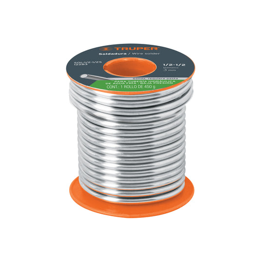 SOL-1/2-1/2S Soldadura 1/2-1/2 para tubería baja presión, 450g, SOLDAKLIN
