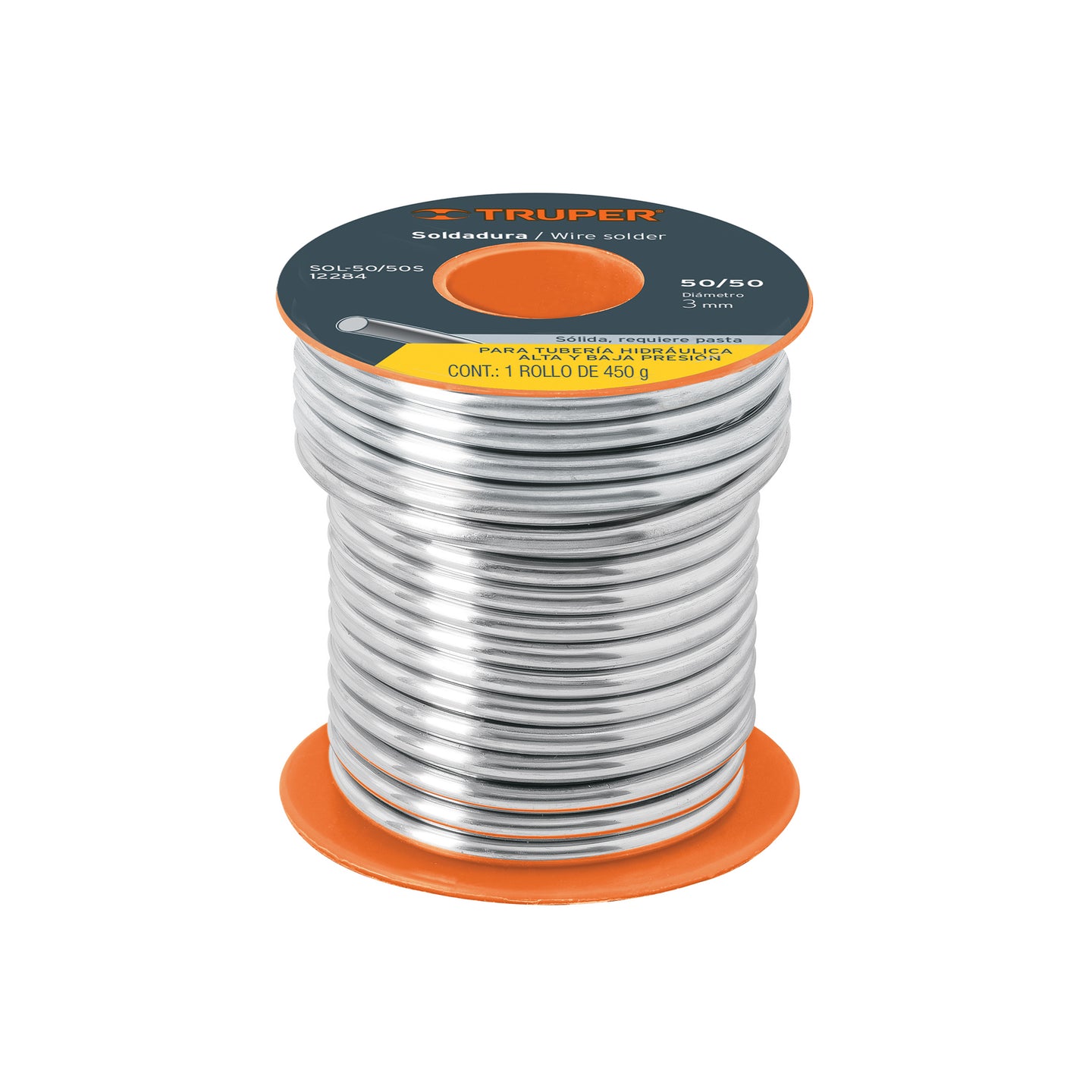 SOL-50/50S Soldadura 50/50 para tubería hidráulica, 450 g, SOLDAKLIN