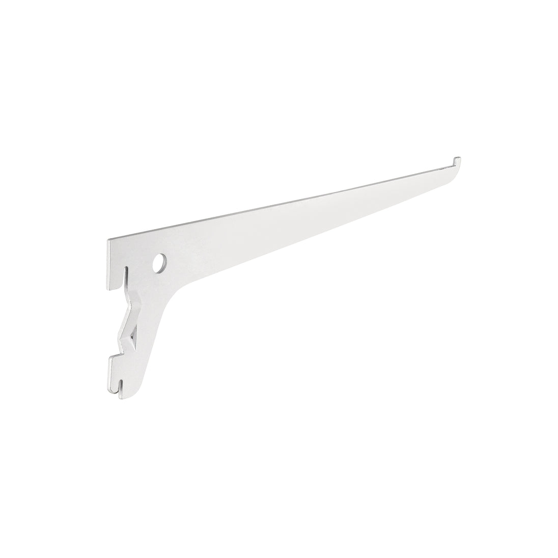 SOMO-10MS Ménsula plana blanca para cremallera sencilla, 25cm, FIERO