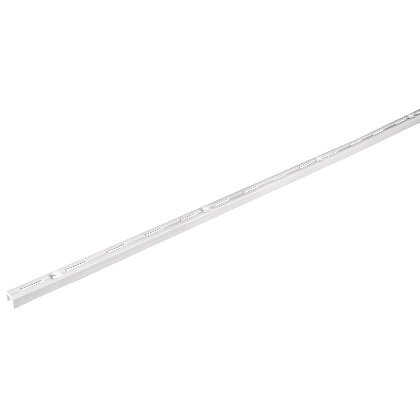 SOMO-20CS Cremallera sencilla blanca para ménsulas planas, 2m, FIERO