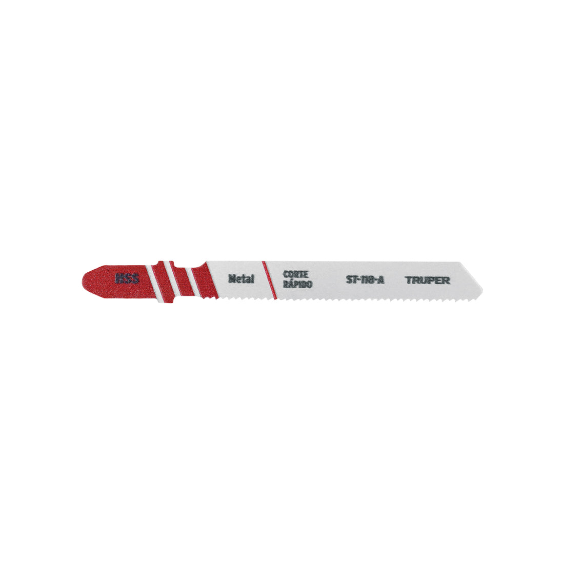 ST-118-A Blíster con 5 seguetas 21 DPP zanco "T" corte recto metal