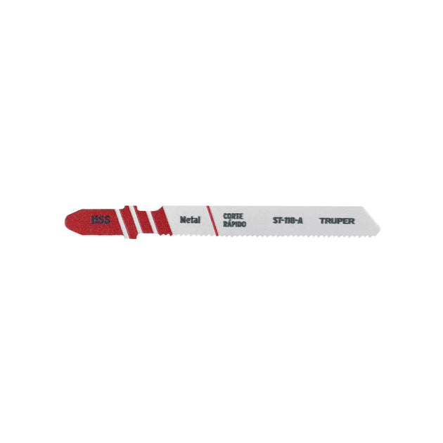 ST-118-A Blíster con 5 seguetas 21 DPP zanco "T" corte recto metal