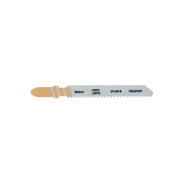 ST-119-B Blíster con 5 seguetas 12 DPP zanco "T" corte recto triplay