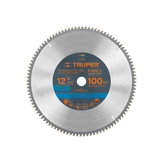 ST-12100A Disco sierra 12" para aluminio, 100 dientes centro 1"