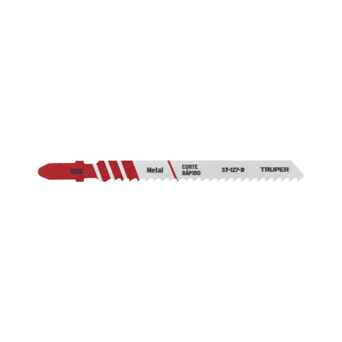 ST-127-D Blíster con 5 seguetas 8 DPP zanco "T" corte recto metal