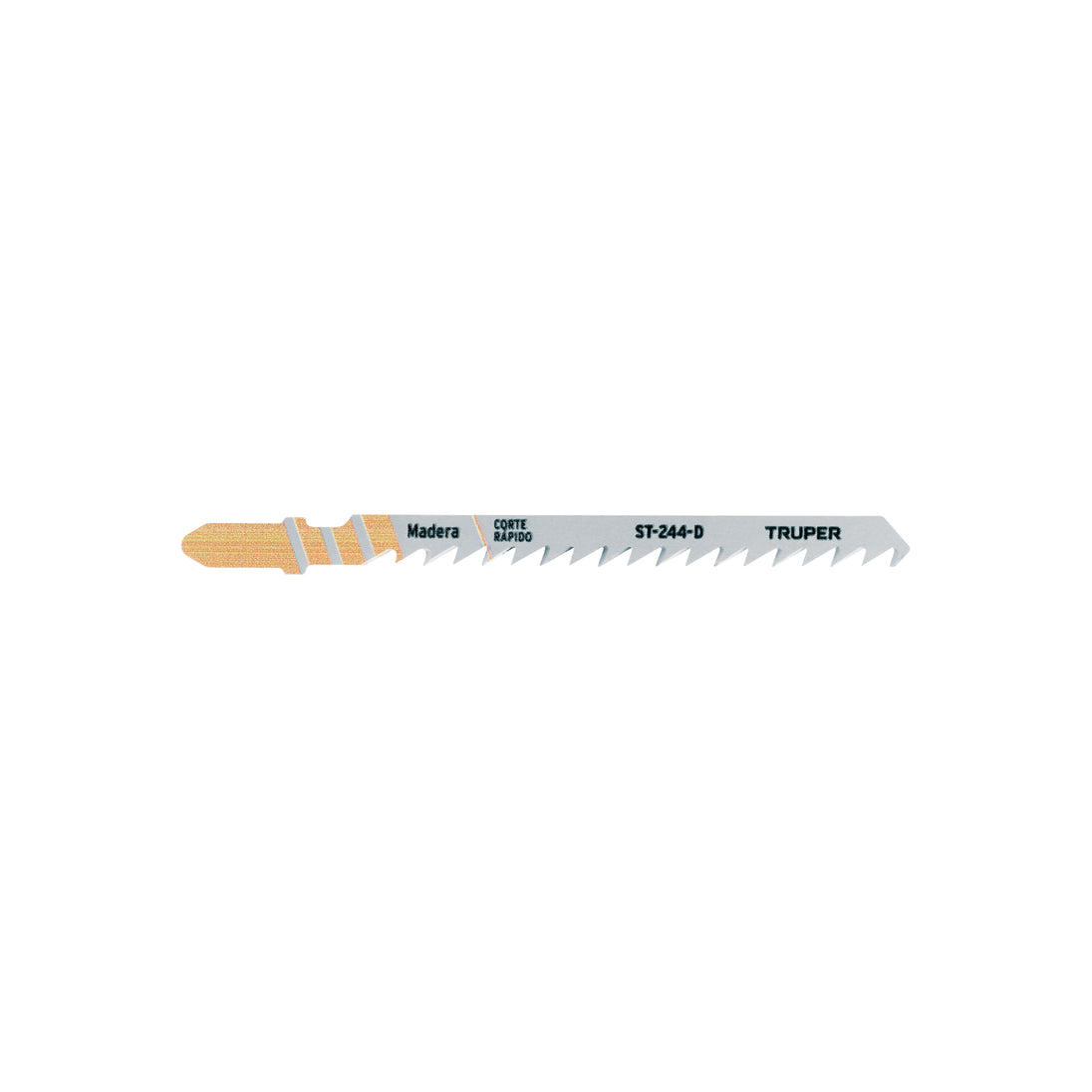 ST-244-D Blíster con 5 seguetas 6 DPP zanco "T" corte curvo madera
