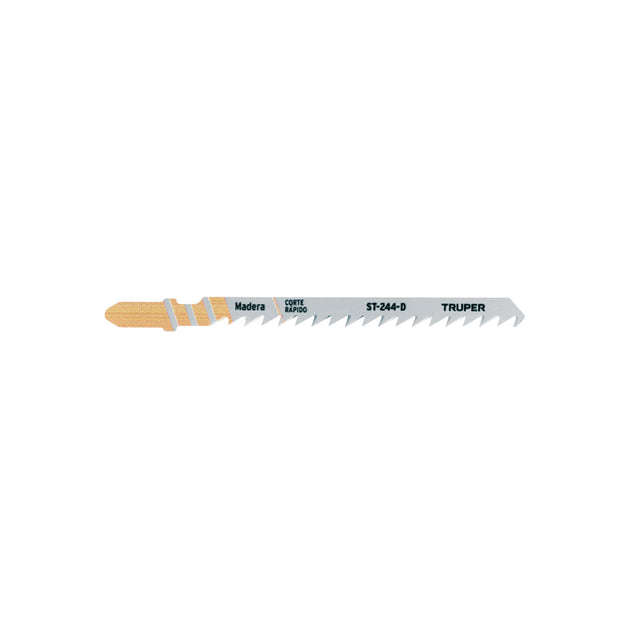 ST-244-D Blíster con 5 seguetas 6 DPP zanco "T" corte curvo madera