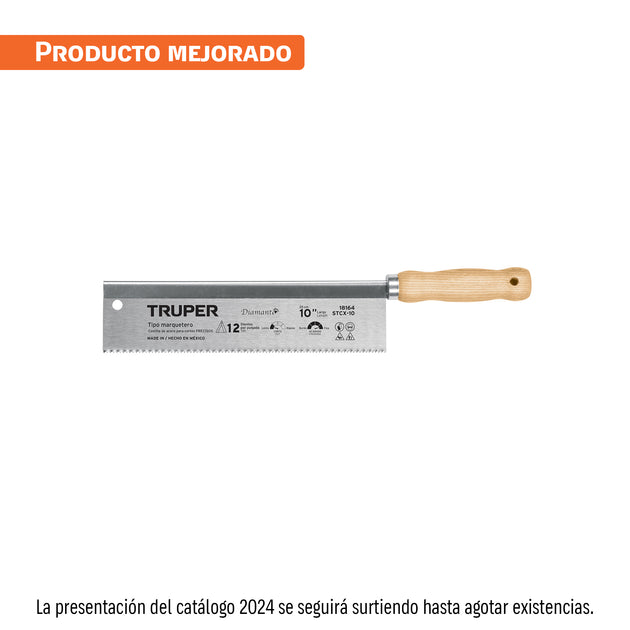 STCX-10 Serrucho tipo marquetero 10", 12 DPP, TRUPER