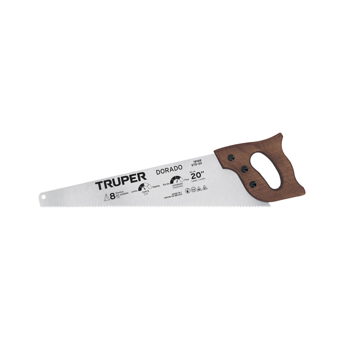 STD-20 Serrucho 20" Dorado, 8 DPP, Truper