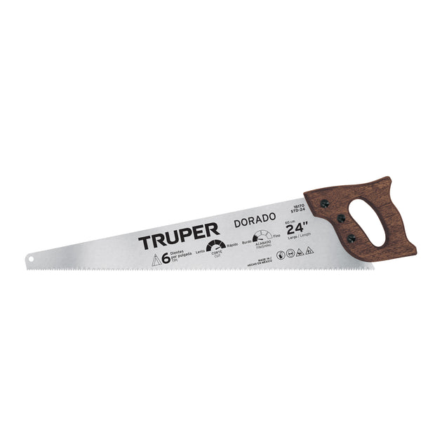 STD-24 Serrucho 24" Dorado, 6 DPP, Truper