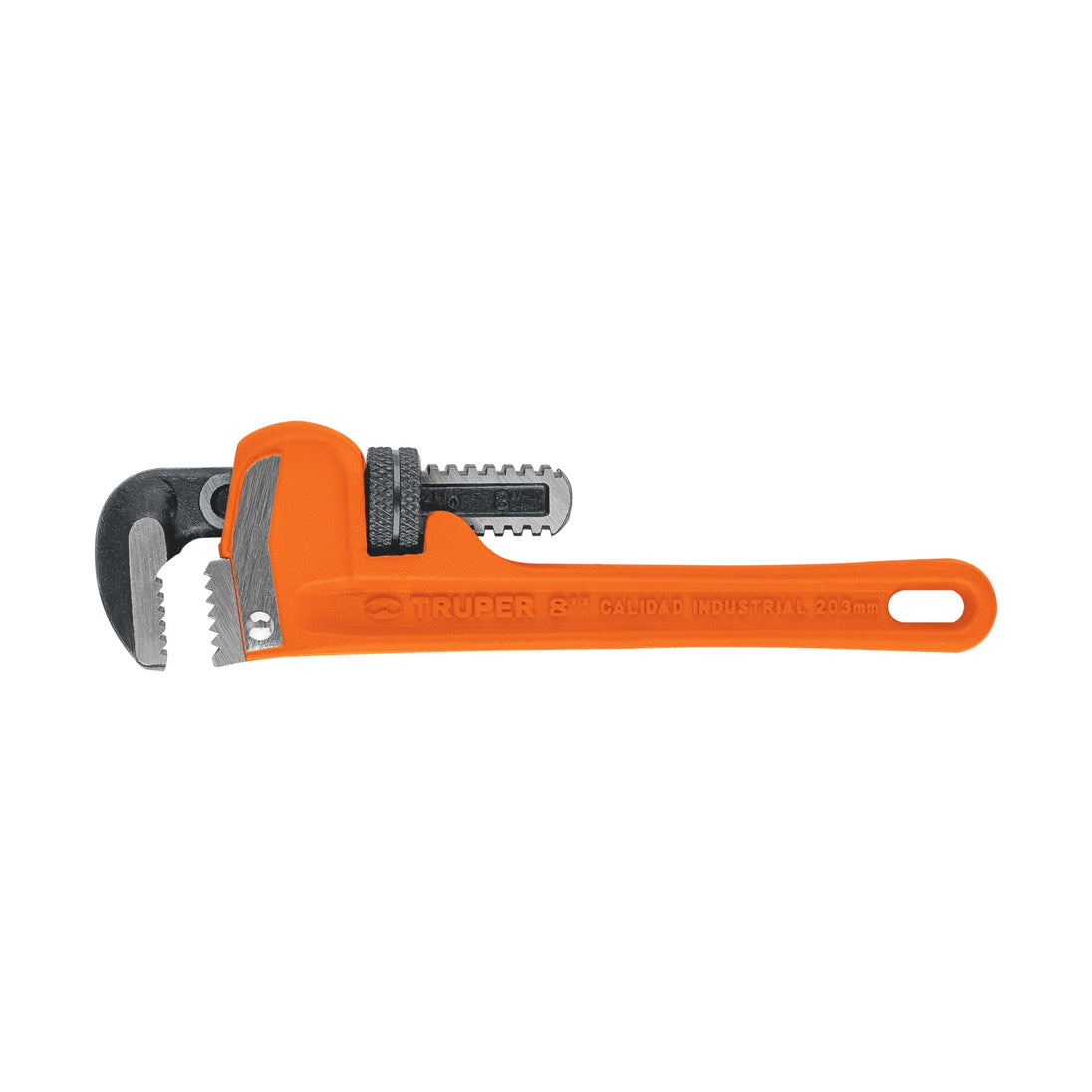 STI-8 Llave stilson 8" cuerpo robusto de hierro dúctil, Truper